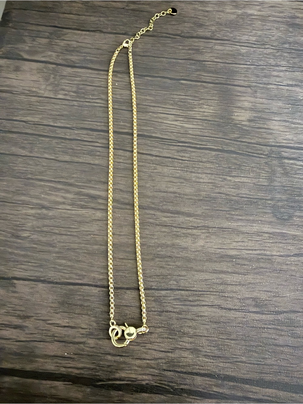 Gold Heart Lariat Necklace - Women's Jewelry